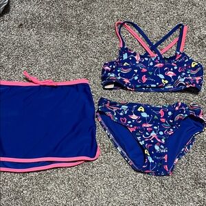 Cat & Jack Blue and Pink Kids Swim Bikini Set